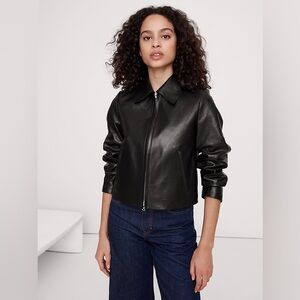 Banana Republic women MINIMALIST LEATHER JACKET